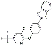 2-(4-BENZOTHIAZOL-2-YLPHENOXY)-3-CHLORO-5-(TRIFLUOROMETHYL)PYRIDINE 结构式