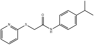 N-(4-Isopropylphenyl)-2-(2-pyridinylsulfanyl)acetamide 结构式
