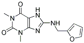 8-[(2-FURYLMETHYL)AMINO]-1,3-DIMETHYL-3,7-DIHYDRO-1H-PURINE-2,6-DIONE 结构式