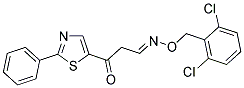 3-OXO-3-(2-PHENYL-1,3-THIAZOL-5-YL)PROPANAL O-(2,6-DICHLOROBENZYL)OXIME 结构式