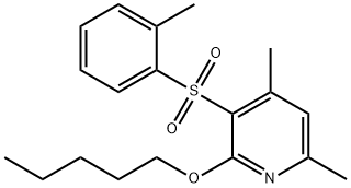 4,6-DIMETHYL-2-(PENTYLOXY)-3-PYRIDINYL 2-METHYLPHENYL SULFONE 结构式