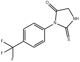 2-THIOXO-3-[4-(TRIFLUOROMETHYL)PHENYL]TETRAHYDRO-4H-IMIDAZOL-4-ONE 结构式