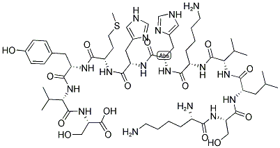 LYS-SER-LEU-VAL-LYS-HIS-HIS-MET-TYR-VAL-SER 结构式