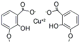 2-Hydroxy-3-methoxybenzoic acid, 2-hydroxy-3-methoxybenzoic acid, copper salt 结构式