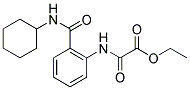 ETHYL 2-(2-[(CYCLOHEXYLAMINO)CARBONYL]ANILINO)-2-OXOACETATE 结构式