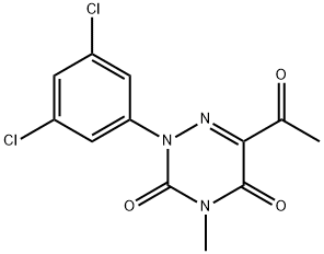 6-乙酰基-2-(3,5-二氯苯基)-4-甲基-1,2,4-三嗪-3,5(2H,4H)-二酮 结构式