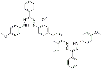 P-ANISYL BLUE TETRAZOLIUM DIFORMAZAN 结构式