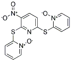 2-((3-NITRO-6-[(1-OXIDOPYRIDINIUM-2-YL)THIO]-2-PYRIDYL)THIO)PYRIDINIUM-1-OLATE 结构式