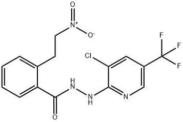 N'-(3-氯-5-(三氟甲基)吡啶-2-基)-2-(2-硝基乙基)苯甲酰肼 结构式