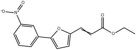 3-[5-(3-Nitro-phenyl)-furan-2-yl]-acrylic acid ethyl ester 结构式