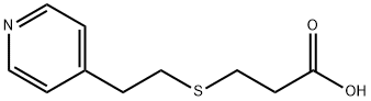 3-[(2-吡啶-4-基乙基)硫代]丙酸 结构式