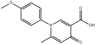 1-(4-METHOXYPHENYL)-6-METHYL-4-OXO-1,4-DIHYDRO-3-PYRIDINECARBOXYLIC ACID 结构式