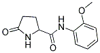5-OXO-PYRROLIDINE-2-CARBOXYLIC ACID (2-METHOXY-PHENYL)-AMIDE 结构式