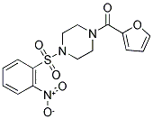 2-FURYL 4-((2-NITROPHENYL)SULFONYL)PIPERAZINYL KETONE 结构式