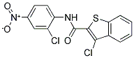 3-CHLORO-N-(2-CHLORO-4-NITROPHENYL)-1-BENZOTHIOPHENE-2-CARBOXAMIDE 结构式