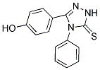 4-(5-PHENYL-4-THIOXO-2,3,5-TRIAZOLINYL)PHENOL 结构式