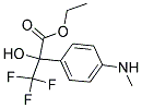 3,3,3-TRIFLUORO-2-HYDROXY-2-(4-METHYLAMINO-PHENYL)-PROPIONIC ACID ETHYL ESTER 结构式