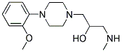 1-[4-(2-METHOXY-PHENYL)-PIPERAZIN-1-YL]-3-METHYLAMINO-PROPAN-2-OL 结构式
