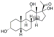 5-BETA-PREGNAN-3-ALPHA, 12-ALPHA, 17-TRIOL-20-ONE 结构式