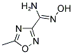 N-HYDROXY-5-METHYL-[1,2,4]OXADIAZOLE-3-CARBOXAMIDINE 结构式