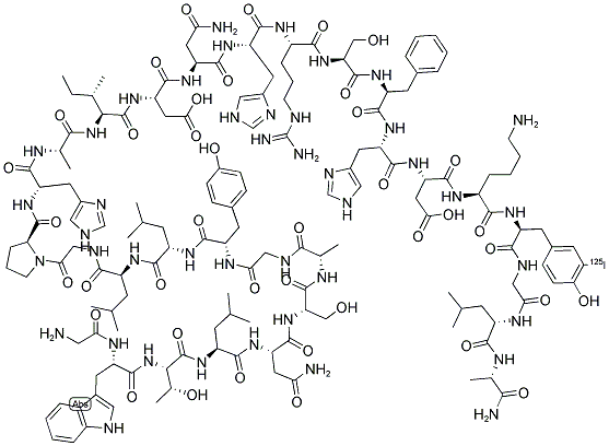 (3-[125I]IODOTYROSYL26)GALANIN, PORCINE 结构式