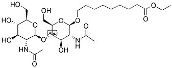 8-ETHOXYCARBONYLOCTYL N,N'-DIACETYL-BETA-CHITOBIOSIDE 结构式