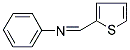 N-PHENYL-N-[(E)-2-THIENYLMETHYLIDENE]AMINE 结构式