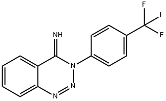 3-[4-(TRIFLUOROMETHYL)PHENYL]-1,2,3-BENZOTRIAZIN-4(3H)-IMINE 结构式