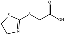 (4,5-DIHYDRO-THIAZOL-2-YLSULFANYL)-ACETIC ACID 结构式