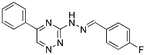 4-FLUOROBENZALDEHYDE (5-PHENYL-1,2,4-TRIAZIN-3-YL)HYDRAZONE 结构式