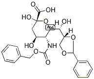 BENZYLIDENE CBZ-NEURAMINIC ACID 结构式