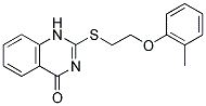 2-([2-(2-METHYLPHENOXY)ETHYL]THIO)QUINAZOLIN-4(1H)-ONE 结构式