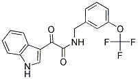 2-INDOL-3-YL-2-OXO-N-((3-(TRIFLUOROMETHOXY)PHENYL)METHYL)ETHANAMIDE 结构式