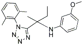 N-(2-(1-(2,6-DIMETHYLPHENYL)-1H-TETRAZOL-5-YL)BUTAN-2-YL)-3-METHOXYBENZENAMINE 结构式