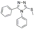 3-(METHYLSULFANYL)-4,5-DIPHENYL-4H-1,2,4-TRIAZOLE 结构式