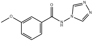 3-甲氧基-N-(4H-1,2,4-三唑-4-基)苯甲酰胺 结构式