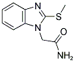 2-[2-(METHYLTHIO)-1H-BENZIMIDAZOL-1-YL]ACETAMIDE 结构式