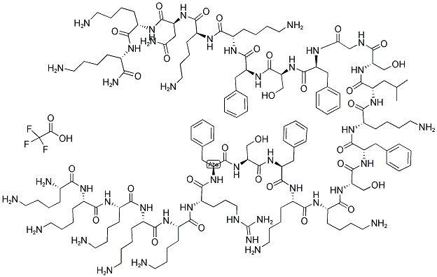 LYS-LYS-ARG-PHE-SER-PHE-LYS-LYS-SER-PHE-LYS-LEU 结构式