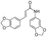 N,3-DI(1,3-BENZODIOXOL-5-YL)ACRYLAMIDE 结构式
