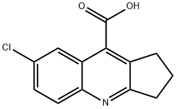 7-METHYL-2,3-DIHYDRO-1H-CYCLOPENTA[B]QUINOLINE-9-CARBOXYLIC ACID 结构式
