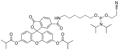 FLUORESCEIN-1-PHOSPHORAMIDITE 结构式