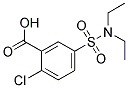 2-CHLORO-5-DIETHYLSULFAMOYL-BENZOIC ACID 结构式