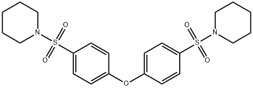 1-((4-[4-(PIPERIDINOSULFONYL)PHENOXY]PHENYL)SULFONYL)PIPERIDINE 结构式