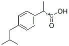 IBUPROFEN, RS, [CARBOXYL-14C] 结构式