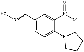 3-NITRO-4-(1-PYRROLIDINYL)BENZENECARBALDEHYDE OXIME 结构式