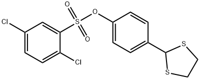 4-(1,3-DITHIOLAN-2-YL)PHENYL 2,5-DICHLOROBENZENESULFONATE 结构式