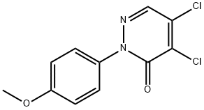 4,5-DICHLORO-2-(4-METHOXYPHENYL)-3(2H)-PYRIDAZINONE 结构式