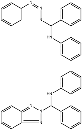N,Α-二苯基苯并三唑甲胺,BT1 和 BT2 异构体混合物 结构式