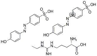 L-NMMA, DI-P-HYDROXYAZOBENZENE-P'-SULFONATE SALT 结构式