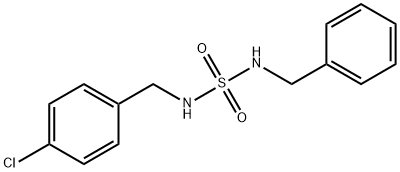 N-BENZYL-N'-(4-CHLOROBENZYL)SULFAMIDE 结构式